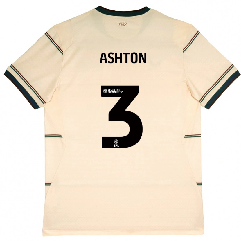 Danxen Mulher Camisola Joe Ashton #3 Beige Borgonha Alternativa 2026/27 Camisa
