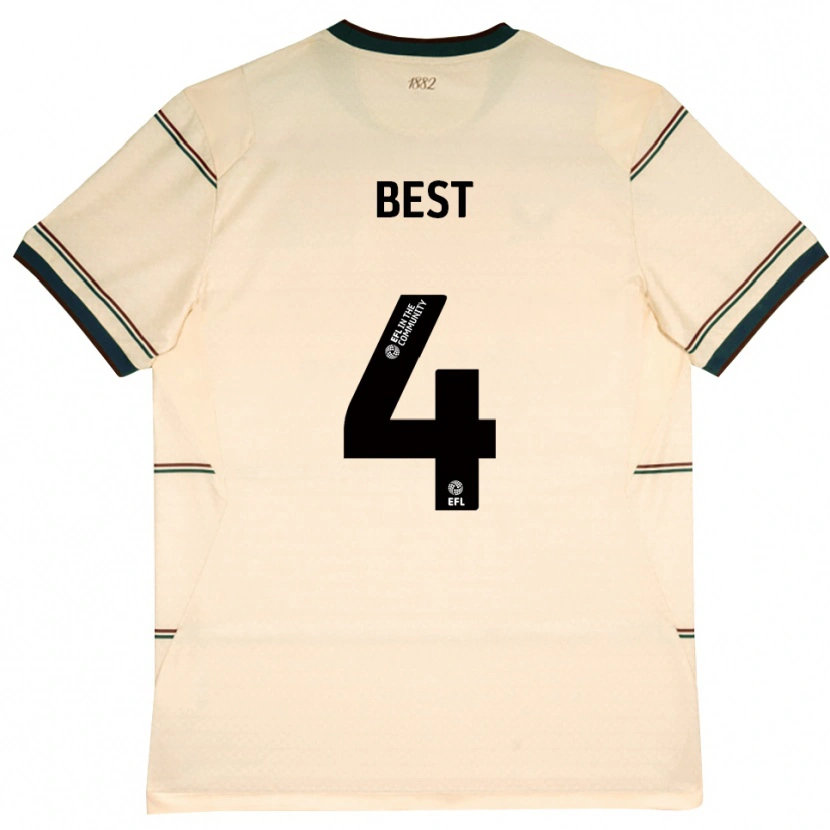 Danxen Mulher Camisola Freddie Best #4 Beige Borgonha Alternativa 2026/27 Camisa