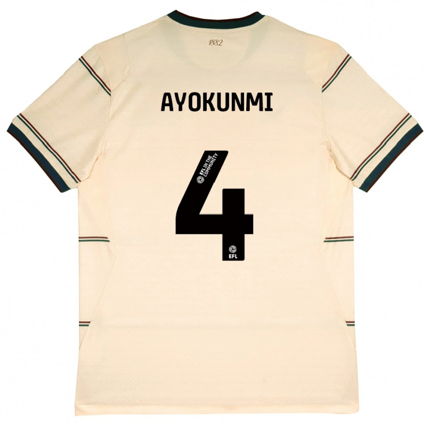 Danxen Mulher Camisola Darren Ayokunmi #4 Beige Borgonha Alternativa 2026/27 Camisa