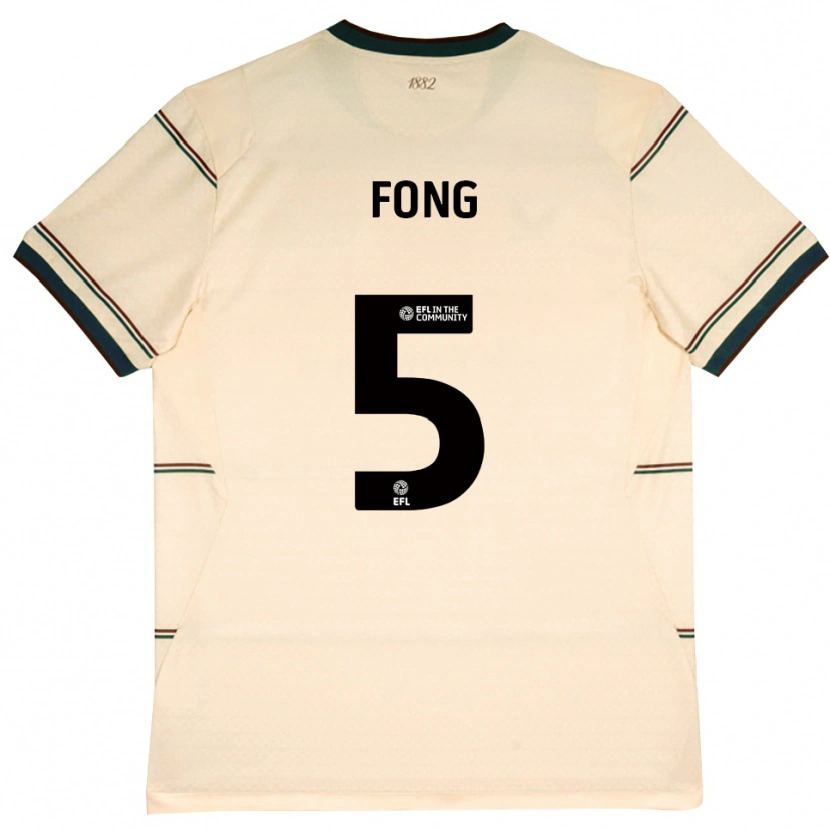 Danxen Mulher Camisola Luca Fong #5 Beige Borgonha Alternativa 2026/27 Camisa
