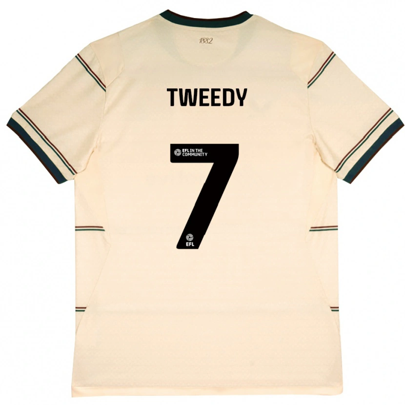 Danxen Mulher Camisola Tom Tweedy #7 Beige Borgonha Alternativa 2026/27 Camisa