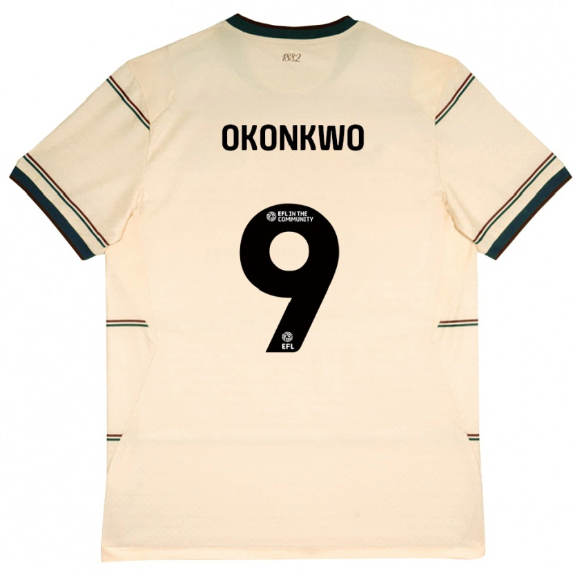 Danxen Mulher Camisola Destiny Okonkwo #9 Beige Borgonha Alternativa 2026/27 Camisa