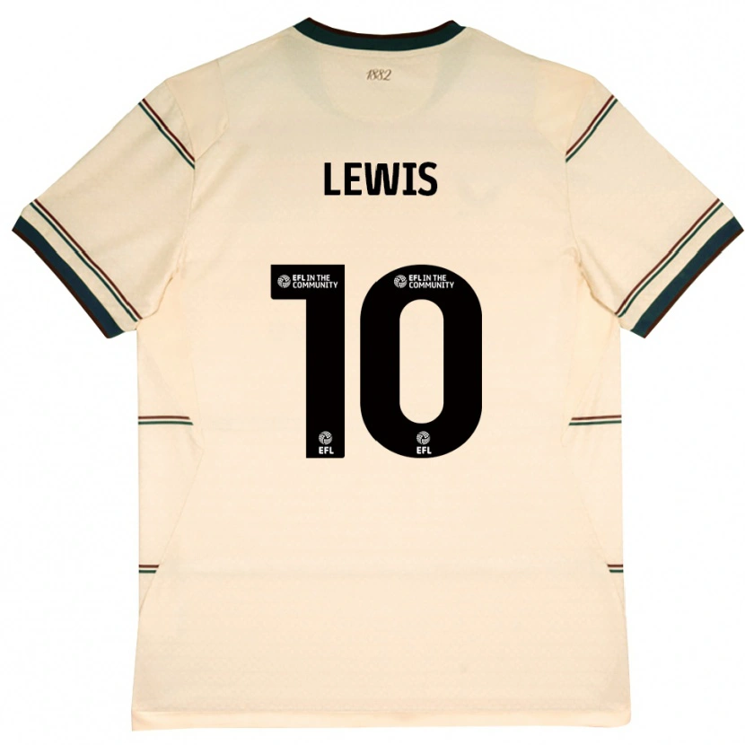 Danxen Mulher Camisola James Lewis #10 Beige Borgonha Alternativa 2026/27 Camisa