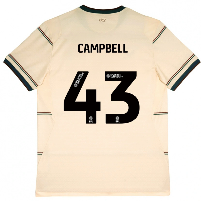 Danxen Mulher Camisola Murray Campbell #43 Beige Borgonha Alternativa 2026/27 Camisa