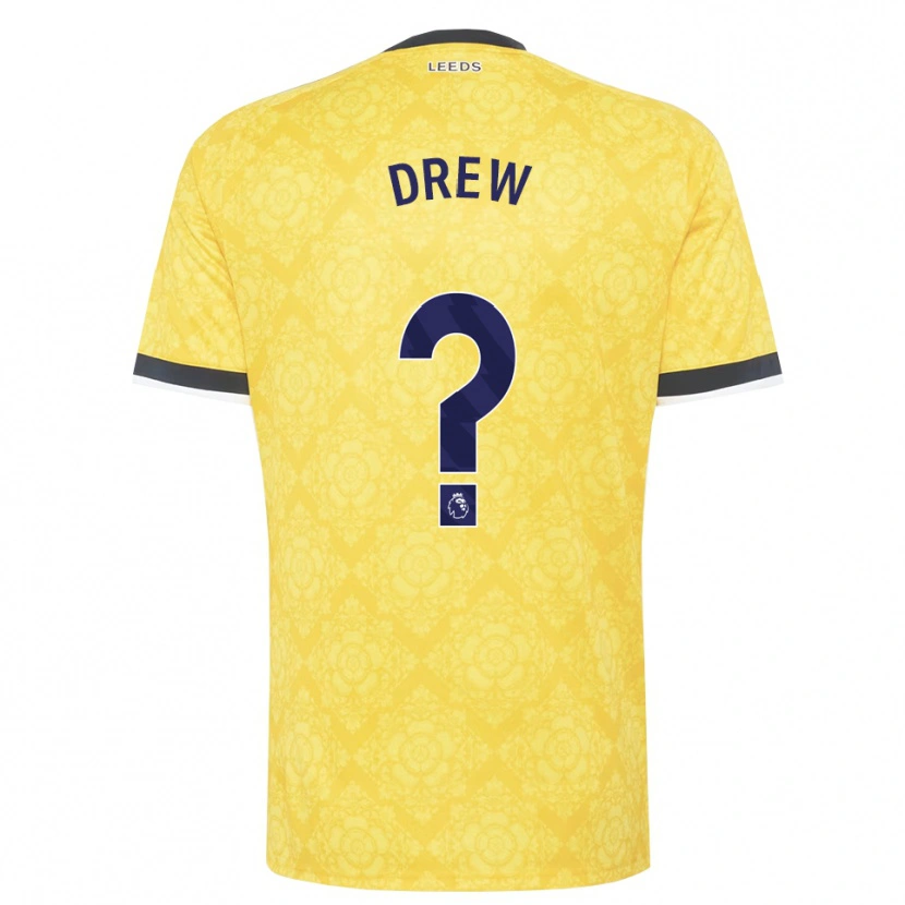 Danxen Mulher Camisola Drew Greene #0 Amarelo Branco Preto Alternativa 2026/27 Camisa