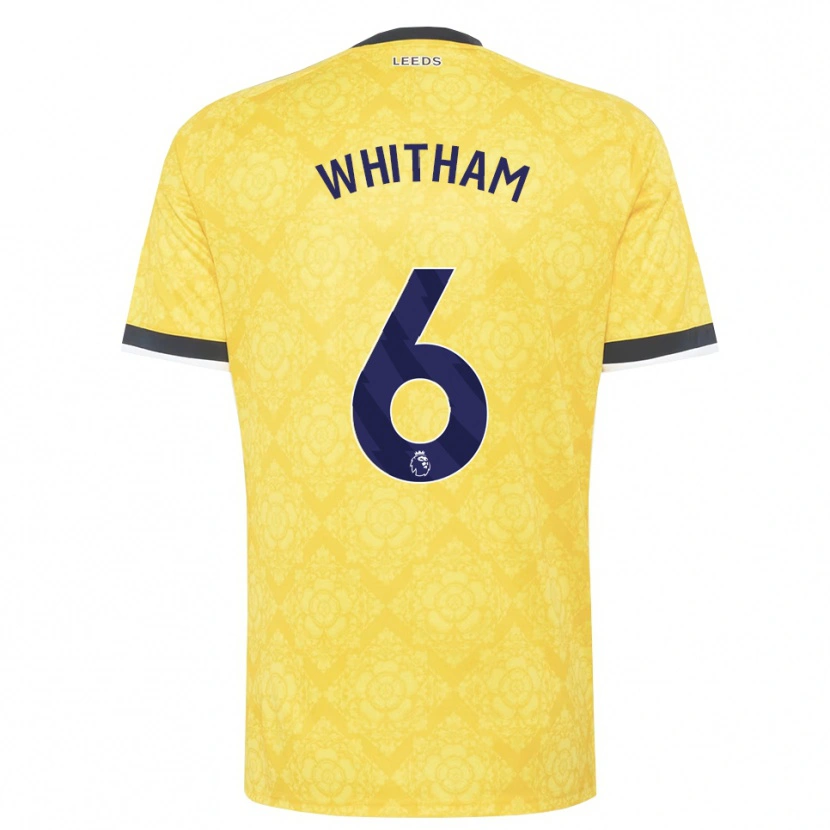 Danxen Mulher Camisola Danielle Whitham #6 Amarelo Branco Preto Alternativa 2026/27 Camisa