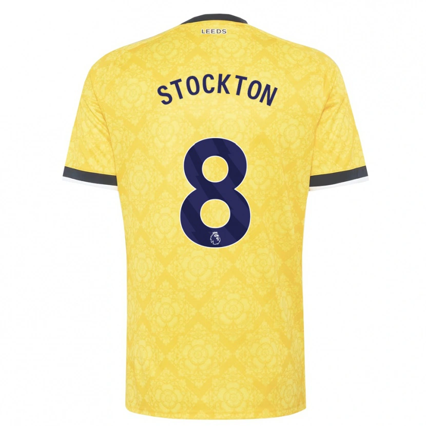 Danxen Mulher Camisola Tom Stockton #8 Amarelo Branco Preto Alternativa 2026/27 Camisa