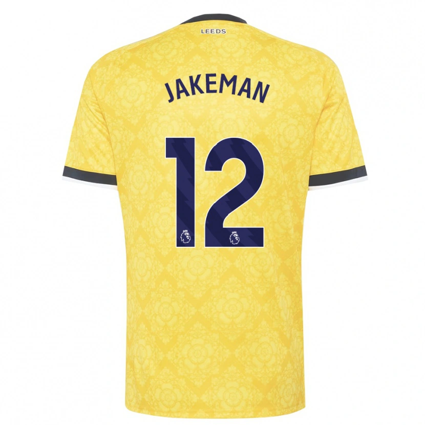 Danxen Mulher Camisola Harriet Jakeman #12 Amarelo Branco Preto Alternativa 2026/27 Camisa