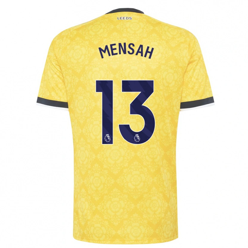 Danxen Mulher Camisola Marlon Mensah #13 Amarelo Branco Preto Alternativa 2026/27 Camisa