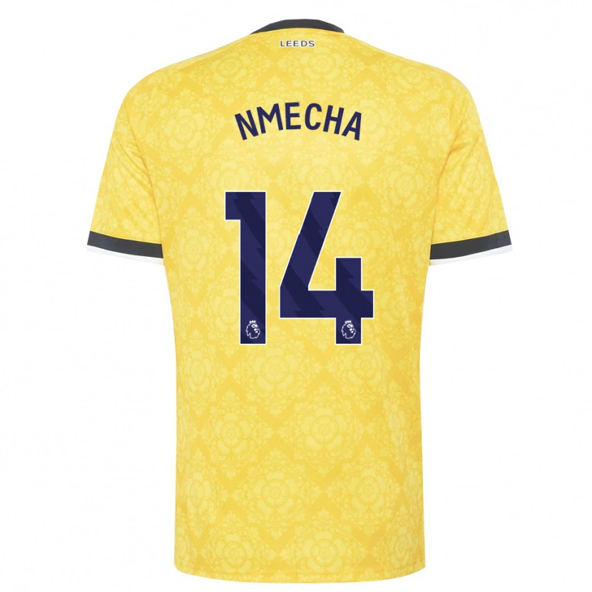 Danxen Mulher Camisola Lukas Nmecha #14 Amarelo Branco Preto Alternativa 2026/27 Camisa
