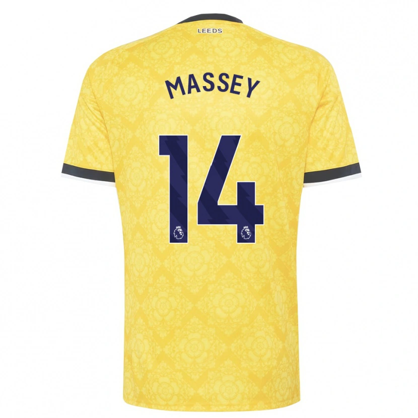 Danxen Mulher Camisola Alexander Massey #14 Amarelo Branco Preto Alternativa 2026/27 Camisa