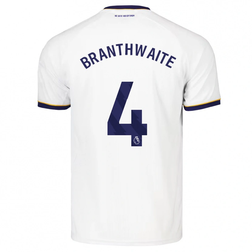 Danxen Mulher Camisola Jarrad Branthwaite #4 Midnightblue Branco Amarelo Alternativa 2026/27 Camisa