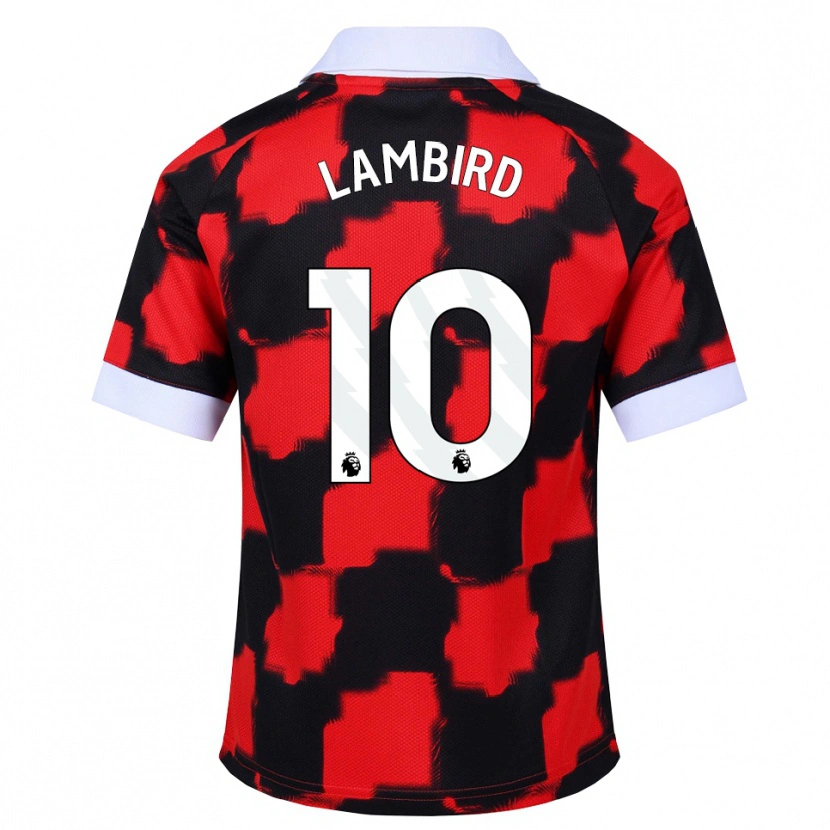 Danxen Mulher Camisola Lilly Lambird #10 Vermelho Branco Preto Alternativa 2026/27 Camisa