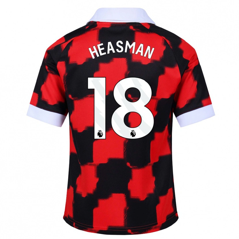 Danxen Mulher Camisola Georgia Heasman #18 Vermelho Branco Preto Alternativa 2026/27 Camisa