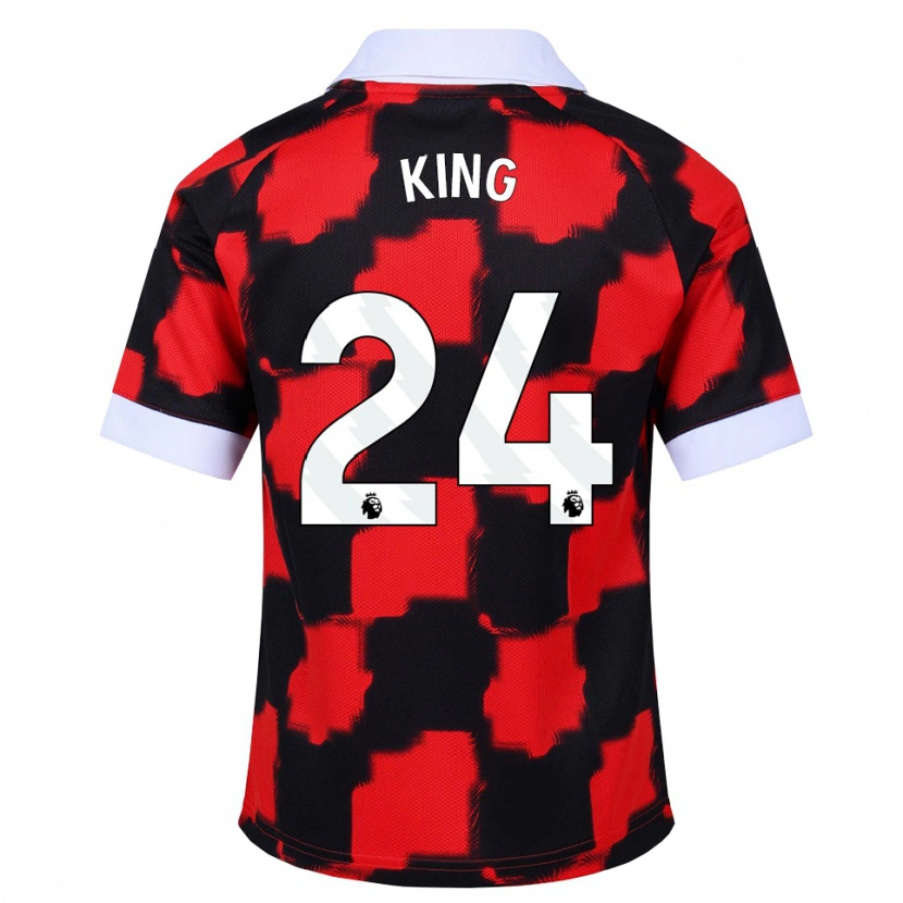 Danxen Mulher Camisola Josh King #24 Vermelho Branco Preto Alternativa 2026/27 Camisa