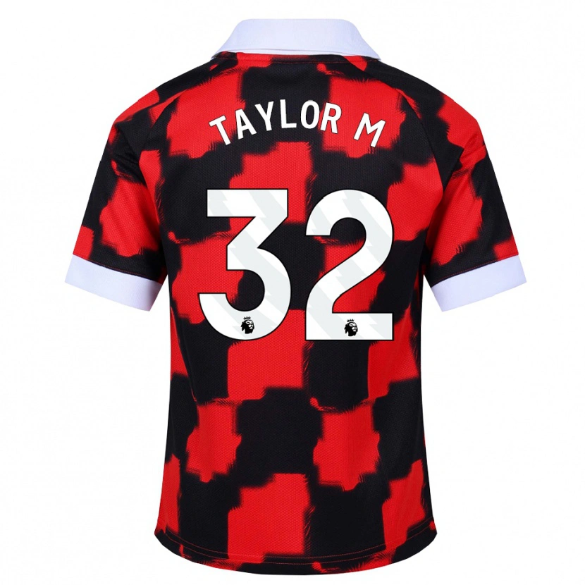 Danxen Mulher Camisola Belle Taylor-M #32 Vermelho Branco Preto Alternativa 2026/27 Camisa