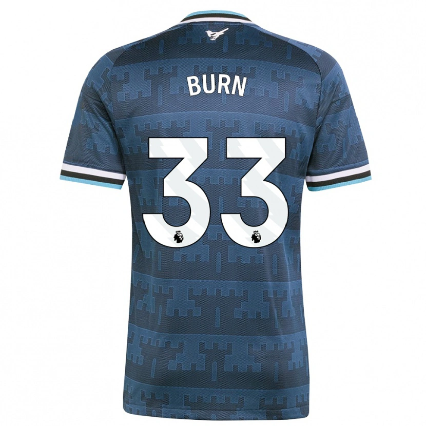Danxen Mulher Camisola Dan Burn #33 Amarelo Preto Azul Alternativa 2026/27 Camisa