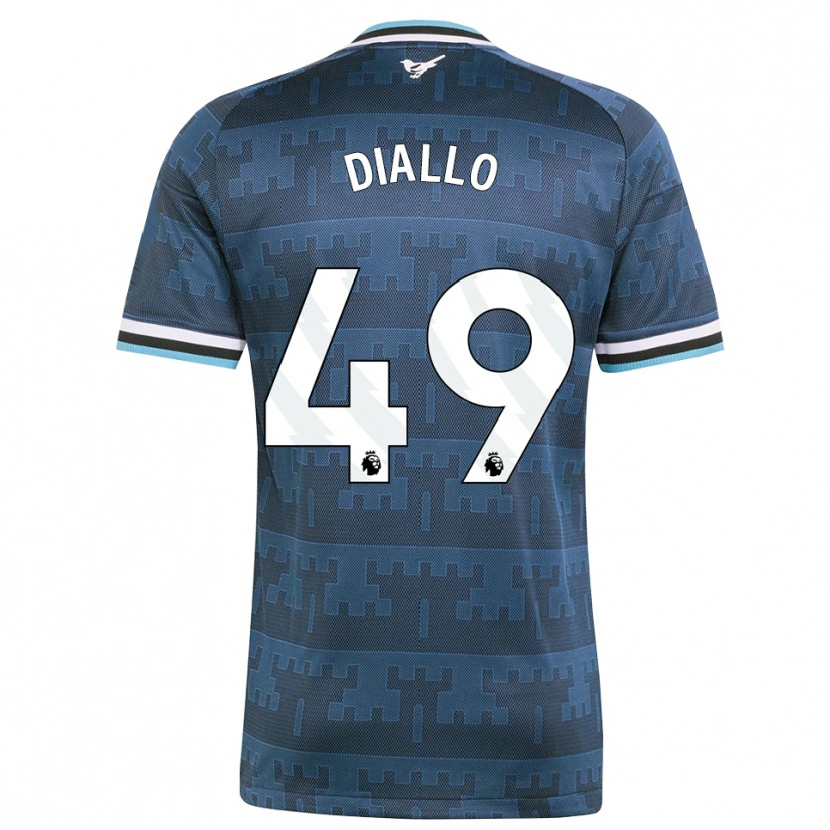 Danxen Mulher Camisola Amadou Diallo #49 Amarelo Preto Azul Alternativa 2026/27 Camisa