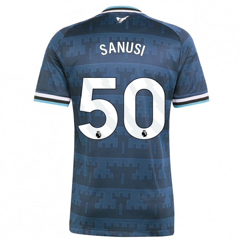 Danxen Mulher Camisola Trevan Sanusi #50 Amarelo Preto Azul Alternativa 2026/27 Camisa
