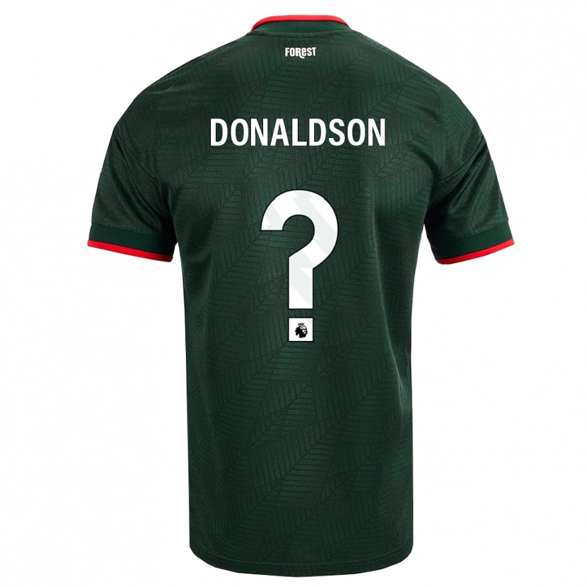 Danxen Mulher Camisola Mason Donaldson #0 Verde Escuro Vermelho Alternativa 2026/27 Camisa