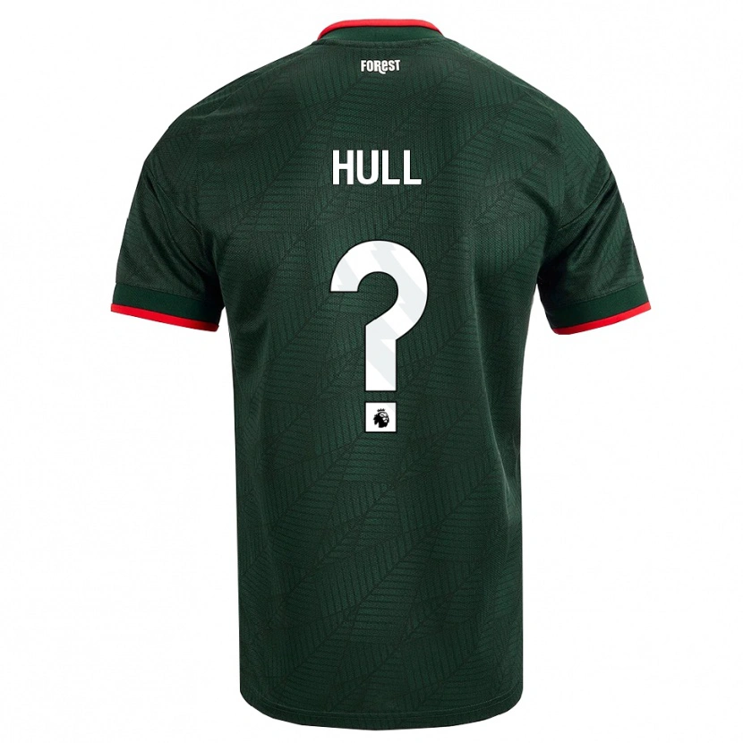 Danxen Mulher Camisola Ethan Hull #0 Verde Escuro Vermelho Alternativa 2026/27 Camisa