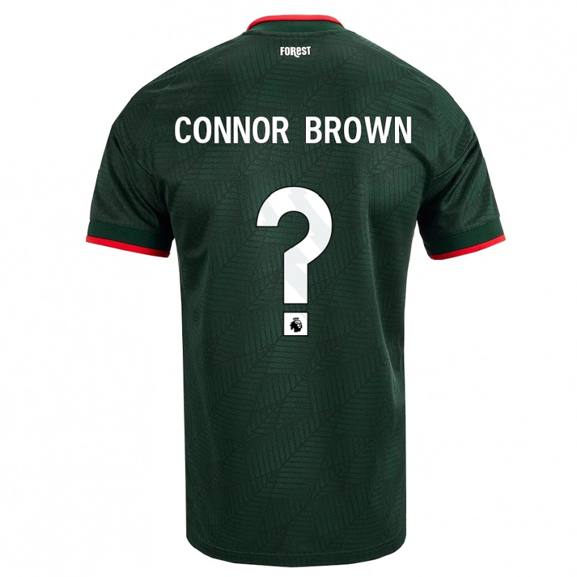 Danxen Mulher Camisola Connor Brown #0 Verde Escuro Vermelho Alternativa 2026/27 Camisa