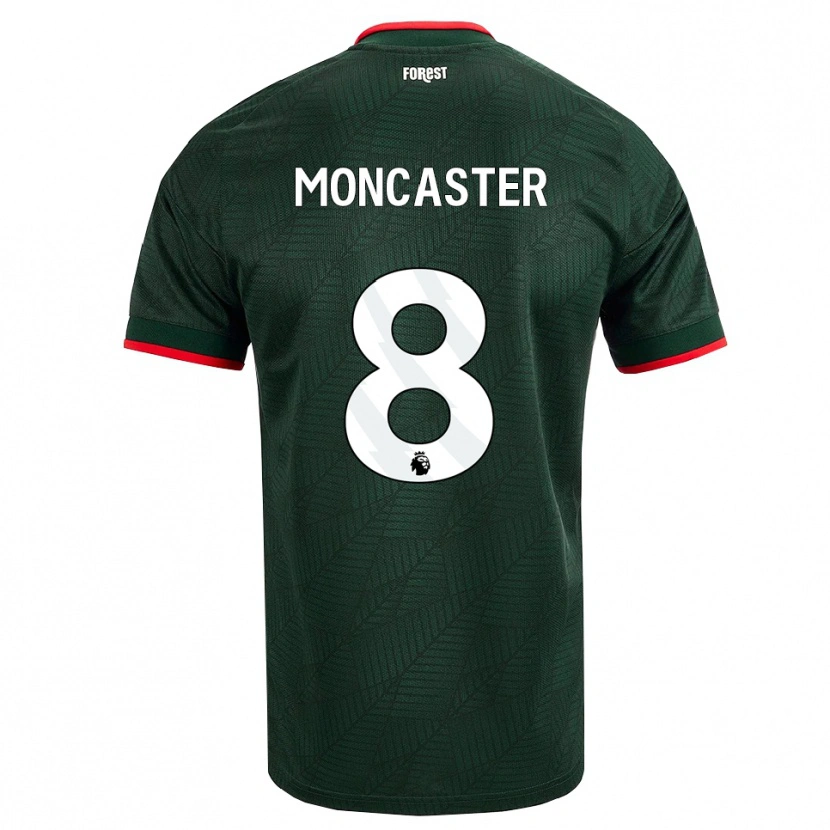 Danxen Mulher Camisola Mai Moncaster #8 Verde Escuro Vermelho Alternativa 2026/27 Camisa