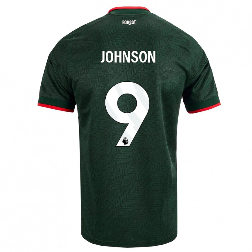 Danxen Mulher Camisola Melissa Johnson #9 Verde Escuro Vermelho Alternativa 2026/27 Camisa