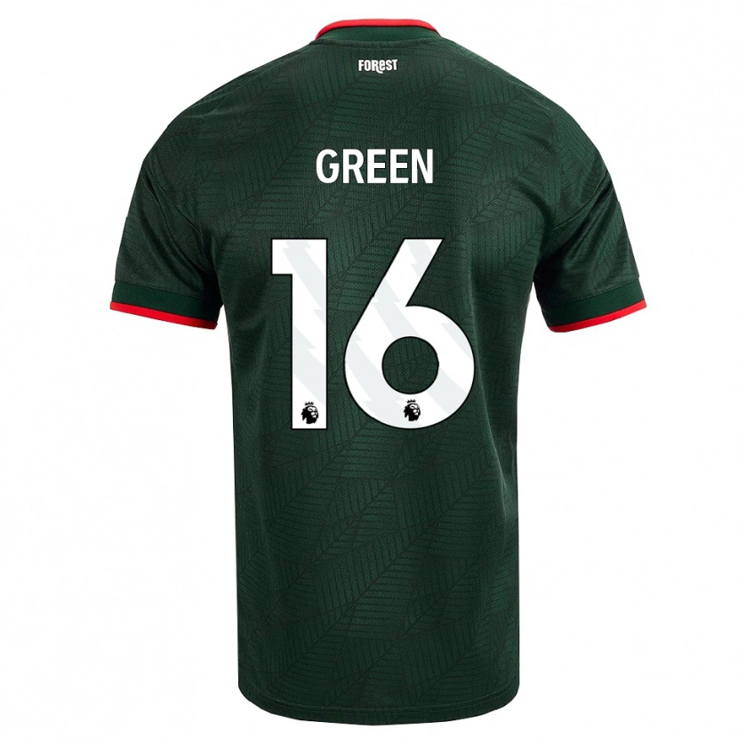 Danxen Mulher Camisola Mollie Green #16 Verde Escuro Vermelho Alternativa 2026/27 Camisa