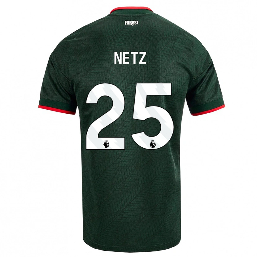 Danxen Mulher Camisola Luca Netz #25 Verde Escuro Vermelho Alternativa 2026/27 Camisa