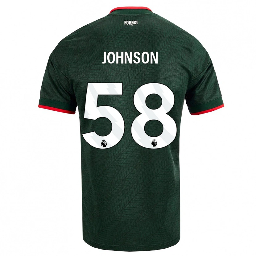 Danxen Mulher Camisola Pharrell Johnson #58 Verde Escuro Vermelho Alternativa 2026/27 Camisa