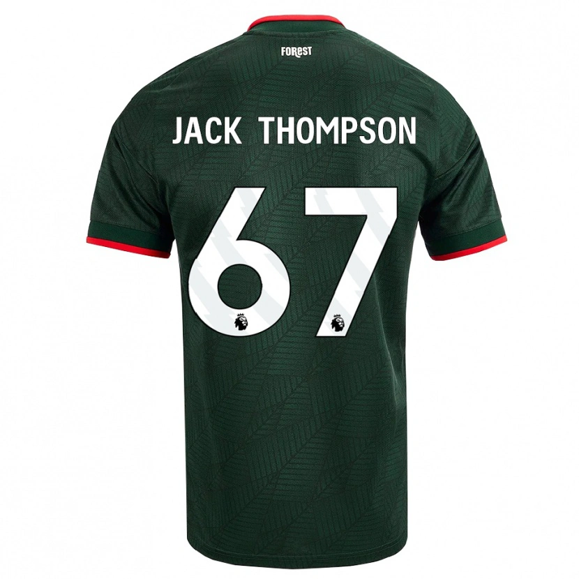 Danxen Mulher Camisola Jack Thompson #67 Verde Escuro Vermelho Alternativa 2026/27 Camisa
