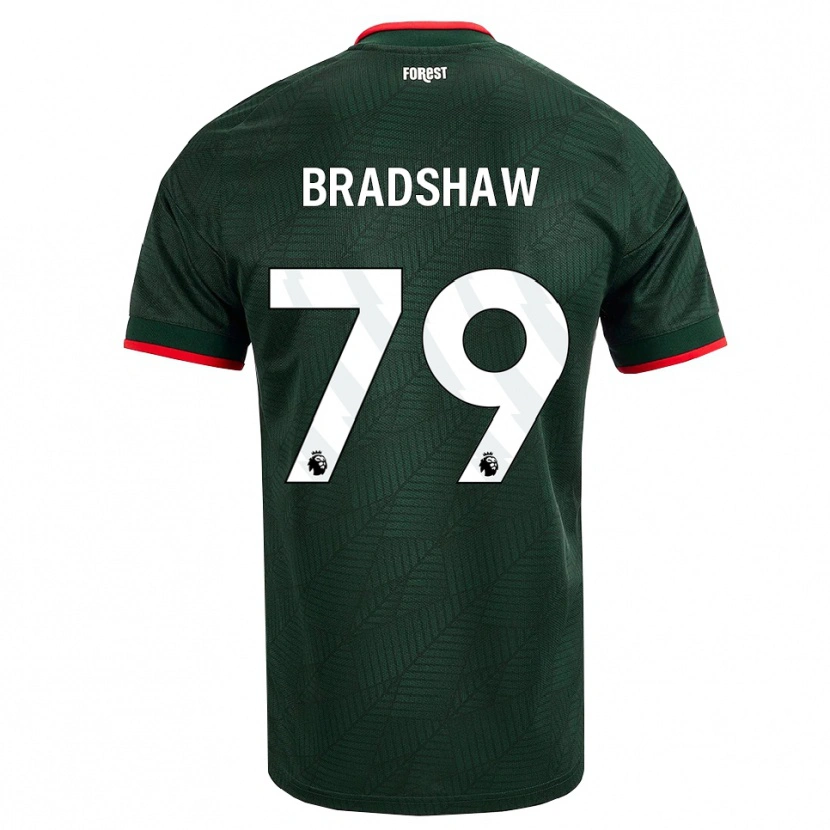 Danxen Mulher Camisola Alfie Bradshaw #79 Verde Escuro Vermelho Alternativa 2026/27 Camisa