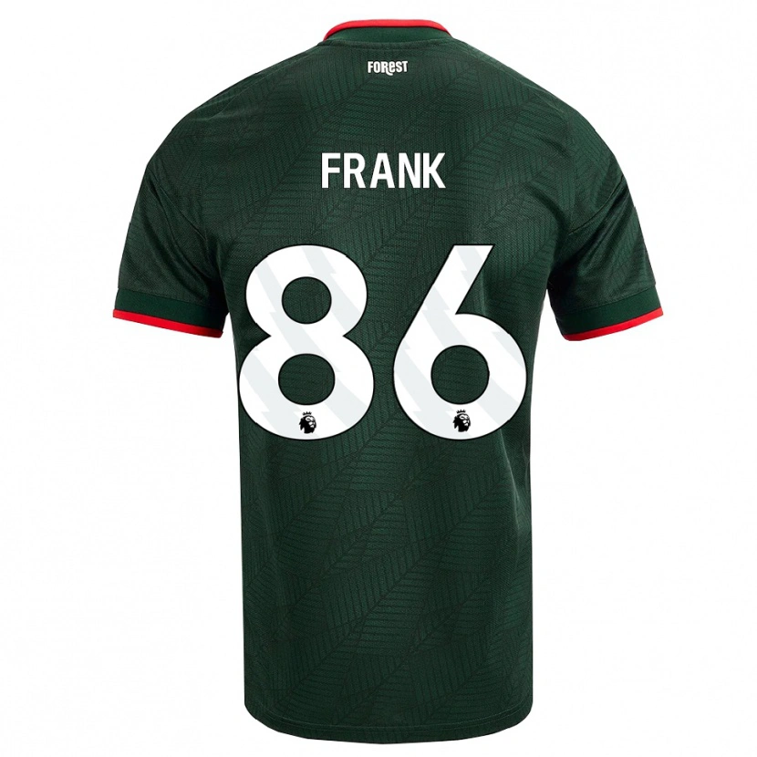 Danxen Mulher Camisola Frank Djamna #86 Verde Escuro Vermelho Alternativa 2026/27 Camisa