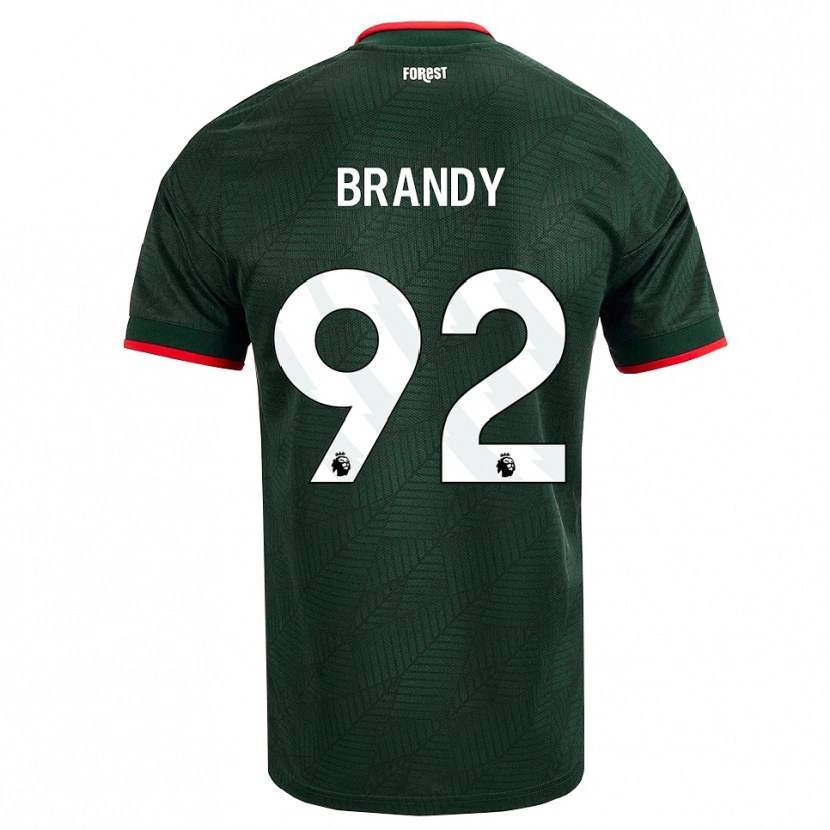 Danxen Mulher Camisola Taeneal Brandy #92 Verde Escuro Vermelho Alternativa 2026/27 Camisa