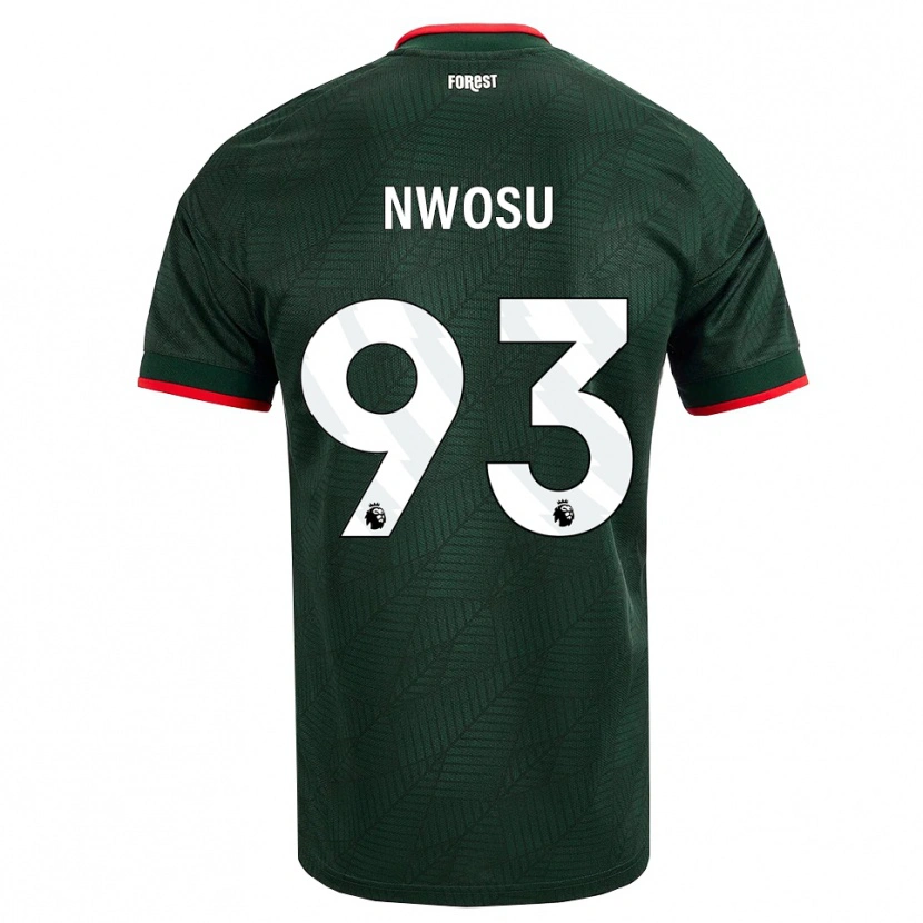 Danxen Mulher Camisola Chinaza Nwosu #93 Verde Escuro Vermelho Alternativa 2026/27 Camisa