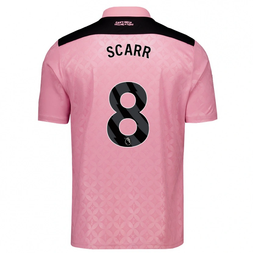 Danxen Mulher Camisola Emily Scarr #8 Lightpink Preto Alternativa 2026/27 Camisa