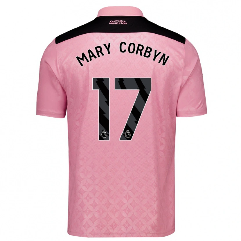 Danxen Mulher Camisola Mary Corbyn #17 Lightpink Preto Alternativa 2026/27 Camisa