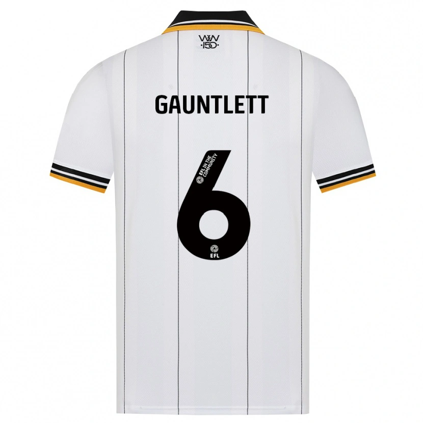 Danxen Mulher Camisola Maz Gauntlett #6 Laranja Branco Preto Alternativa 2026/27 Camisa