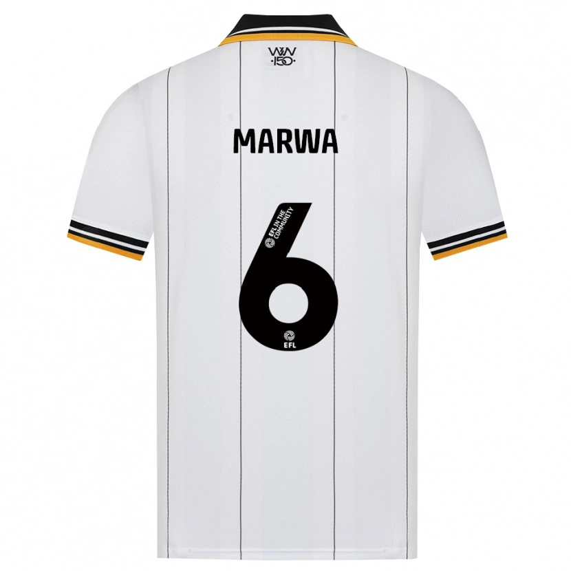 Danxen Mulher Camisola Bjørn Marwa #6 Laranja Branco Preto Alternativa 2026/27 Camisa