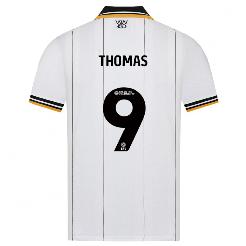 Danxen Mulher Camisola Kaream Thomas #9 Laranja Branco Preto Alternativa 2026/27 Camisa