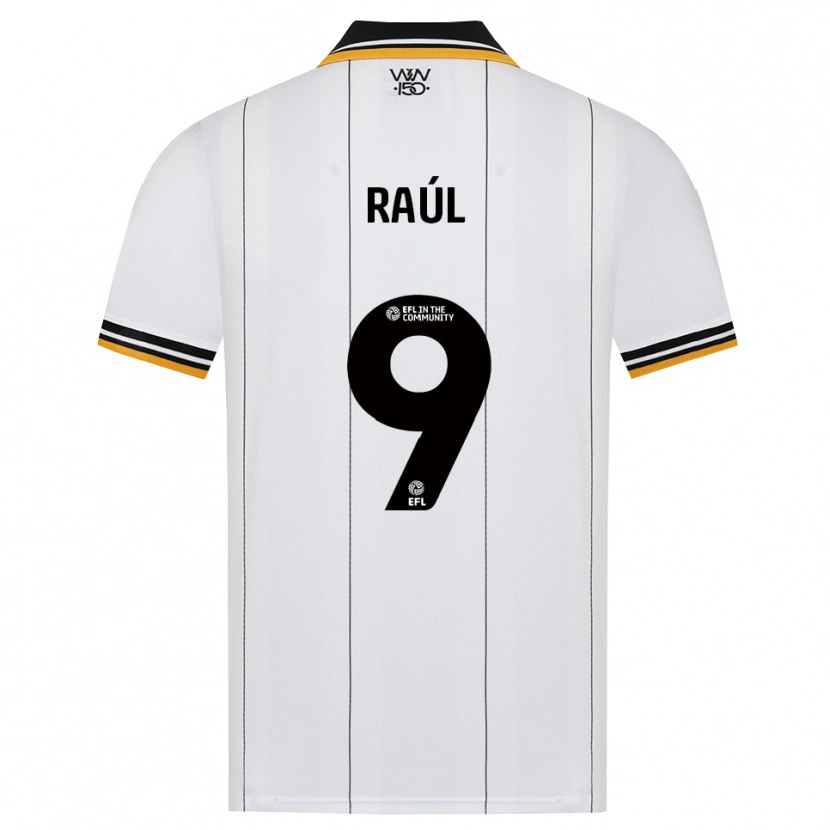 Danxen Mulher Camisola Raul Jimenez #9 Laranja Branco Preto Alternativa 2026/27 Camisa