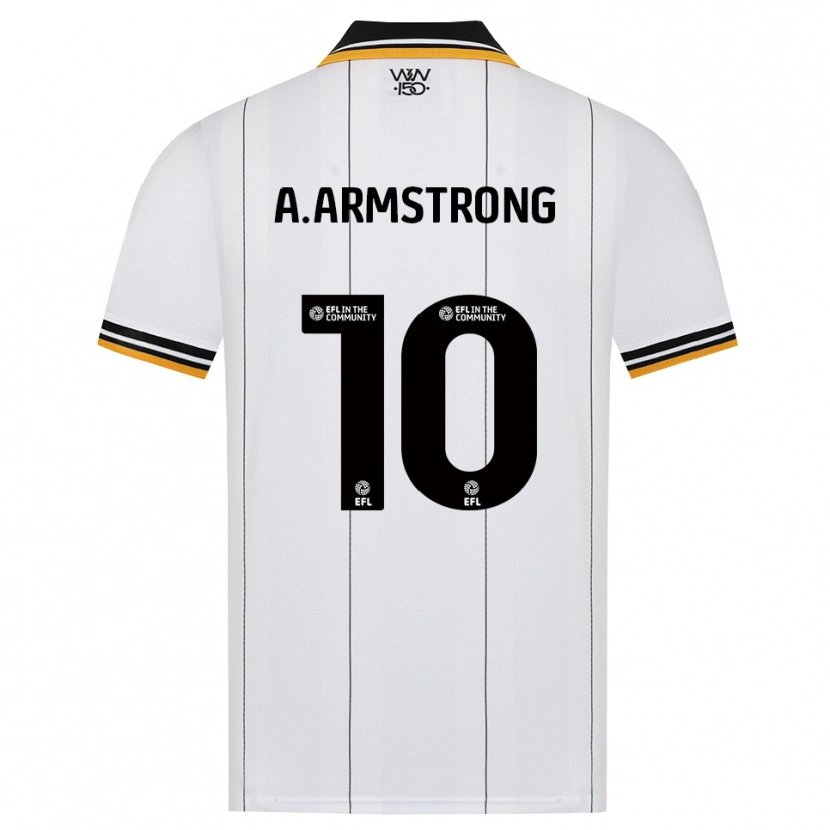 Danxen Mulher Camisola Adam Armstrong #10 Laranja Branco Preto Alternativa 2026/27 Camisa