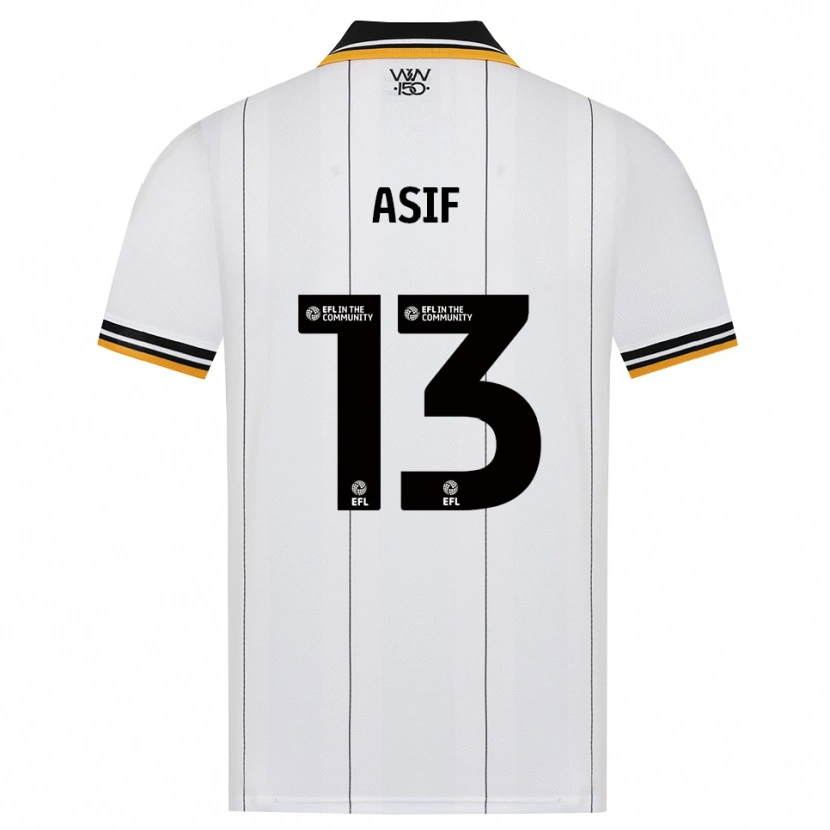 Danxen Mulher Camisola Dawood Asif #13 Laranja Branco Preto Alternativa 2026/27 Camisa
