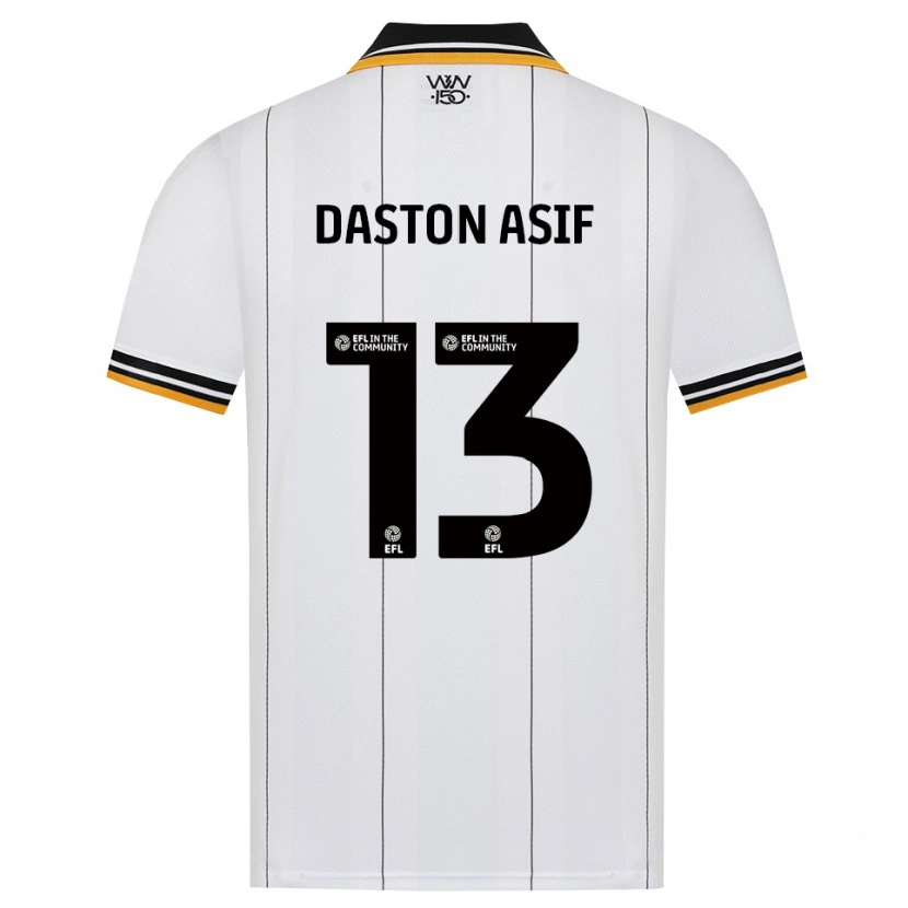 Danxen Mulher Camisola Daston Asif #13 Laranja Branco Preto Alternativa 2026/27 Camisa