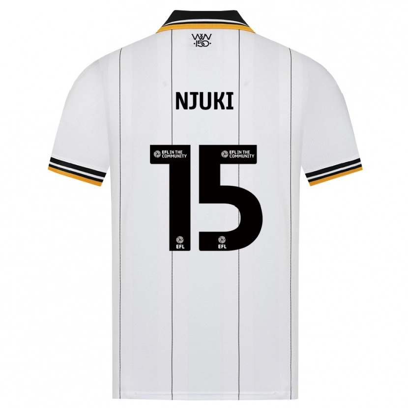 Danxen Mulher Camisola Shafaat Njuki #15 Laranja Branco Preto Alternativa 2026/27 Camisa