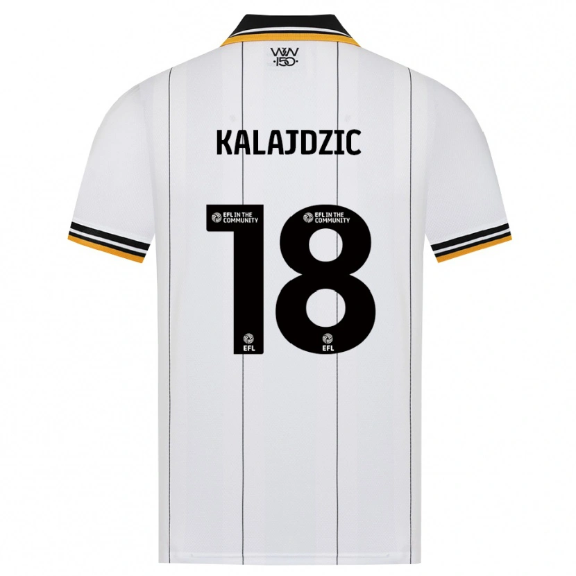 Danxen Mulher Camisola Sasa Kalajdzic #18 Laranja Branco Preto Alternativa 2026/27 Camisa