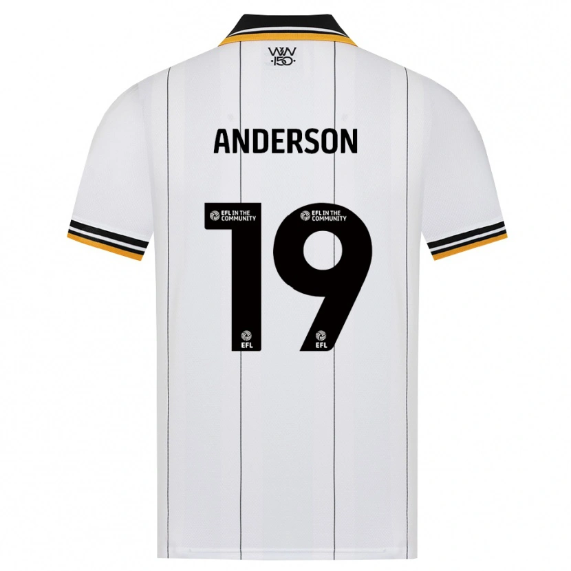 Danxen Mulher Camisola Becky Anderson #19 Laranja Branco Preto Alternativa 2026/27 Camisa
