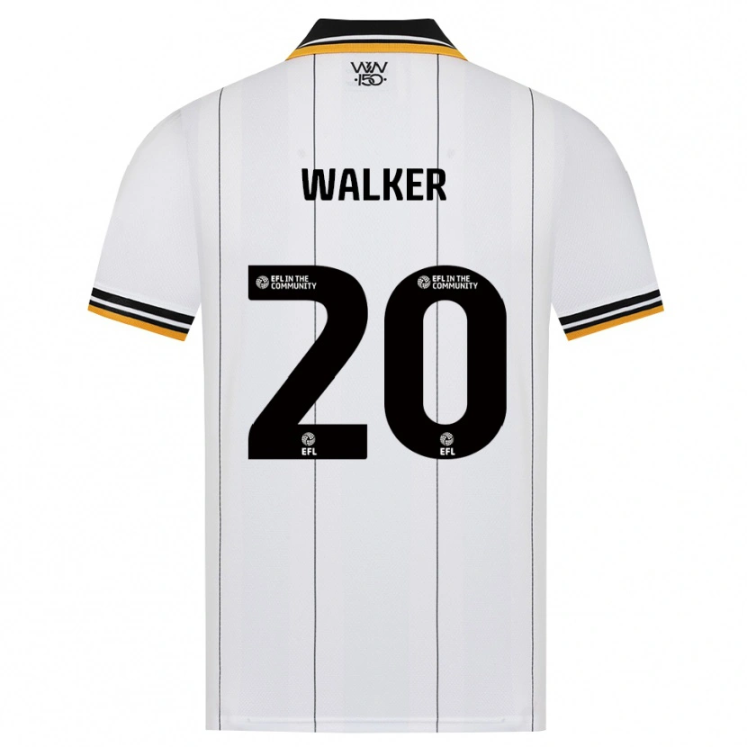 Danxen Mulher Camisola Lowri Walker #20 Laranja Branco Preto Alternativa 2026/27 Camisa