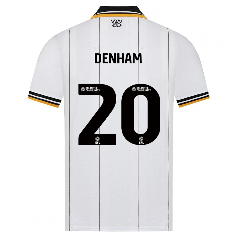 Danxen Mulher Camisola Ania Denham #20 Laranja Branco Preto Alternativa 2026/27 Camisa